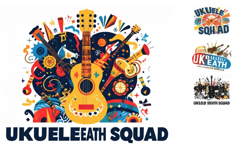 Adobe Firefly AI-generated band shirt design