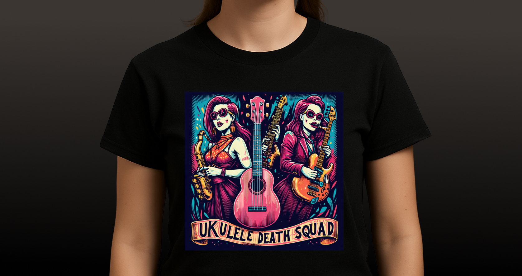 Refined DreamStudio band shirt design
