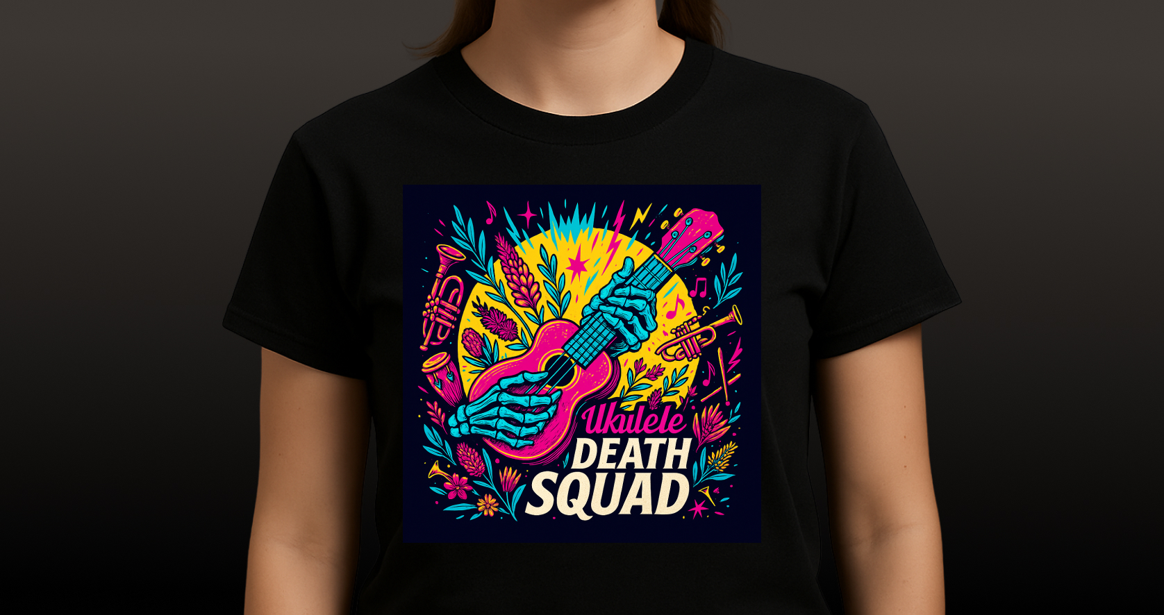 Refined ChatGPT band shirt design